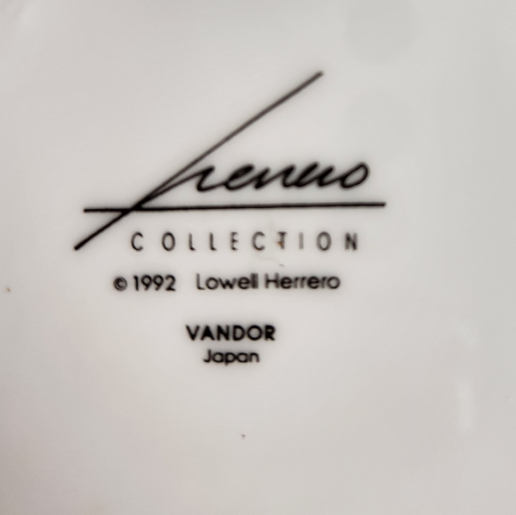 1992 Lowell Herrero Venus Collection Vandor White Cat Plate 7.5" - Picture 5 of 7